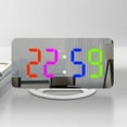 Digital Alarm Clock Large Display, LED Mirror Electronic Clocks with 2