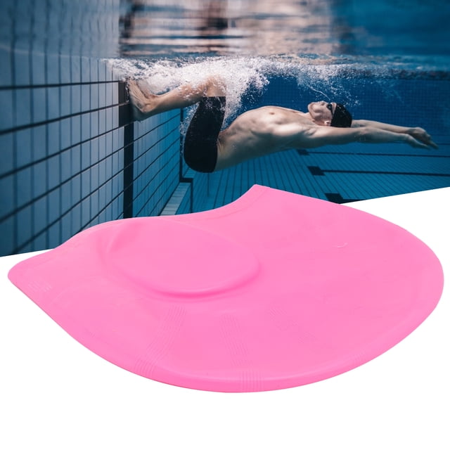 Silicone Swimming Cap Ear Protection Design Waterproof Bath Swimming Hat Comfortable Fit for Indoor Pool Training