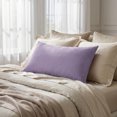 thumbnail image 2 of Unique Bargains Cotton Envelope Closure Pillowcase 2 Pack Wrinkle Resistant Bedding Purple, 2 of 5
