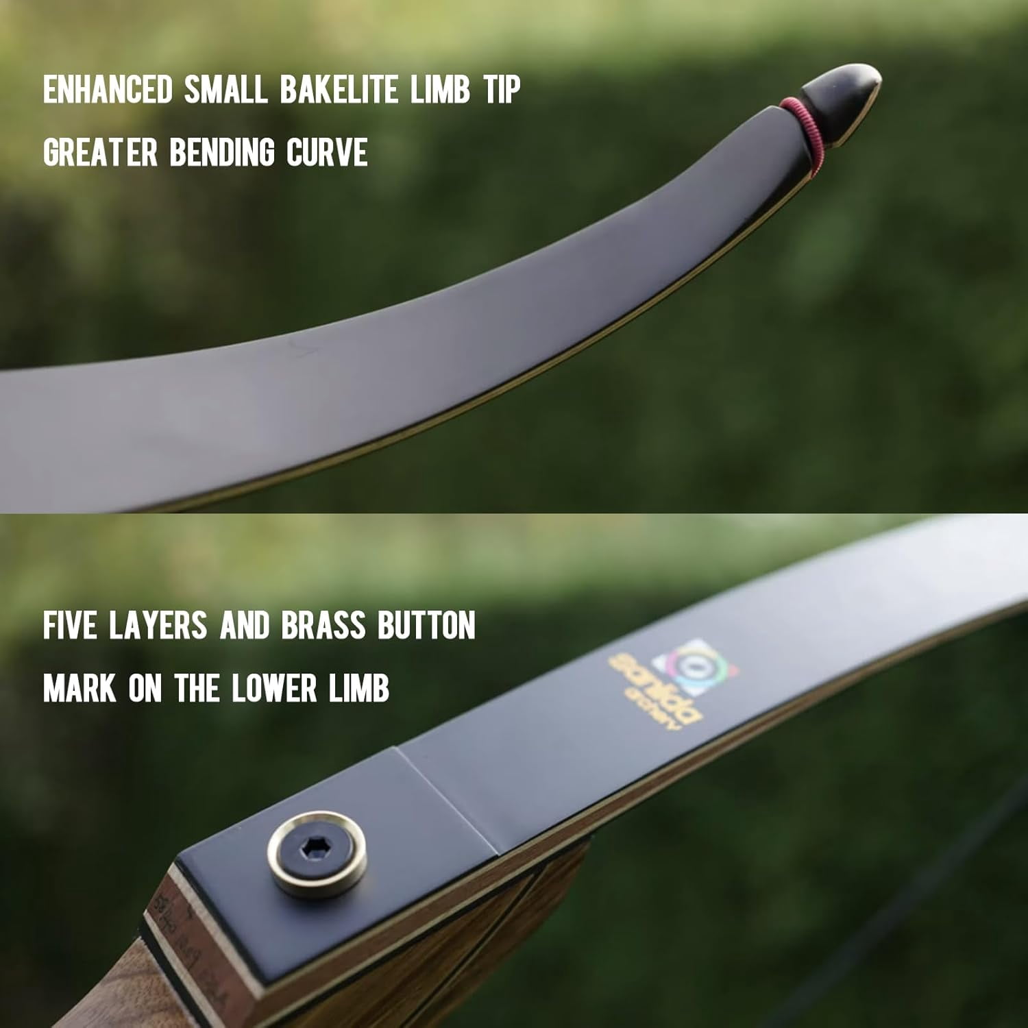 Sanlida Eagle X9 New 58” RTH Standard Hunting Recurve Bow and Arrow Set for Adults and Hunters, Wooden Takedown Recurve Bows Package for Outdoor, Hunting and Practice (45 Lbs, Right Hand)