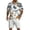 White, variant on Men's Summer Outfits Hawaiian Matching Set Beach 2 Piece Outfits Floral Cruise Button Down Shirt and Shorts