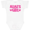 thumbnail image 3 of Inktastic Mama's Girl Pink with Hearts Girls Baby Bodysuit, 3 of 5