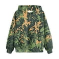 thumbnail image 3 of XADYUY Boys Camo Hoodie Maple Leaf Print Long Sleeve Sweatshirts Oversized Pullover Sweaters Casual Cute Soft Clothes with Pockets,Army Green 9-10 Years, 3 of 8