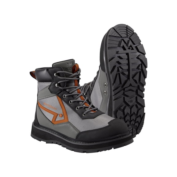 BASSDASH Flex Men’s Wading Boots Lightweight Anti-Slip Rubber Sole Fly Fishing Wading Shoes