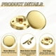 thumbnail image 4 of Uxcell 20pcs Botones Redondos Metálicos de 15mm Botones de Costura de Latón, Dorado, 4 of 6