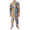 thumbnail image 3 of Uemuo funny dogs Pattern 2-Piece Loungewear Set - Men’s Soft Sleepwear, Cozy Winter PJs, Comfy Sleep Set-X-Large, 3 of 7