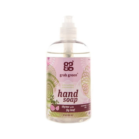 - Grab Green Hand Soap, Thyme & Fig Leaf, 12 Fl Oz