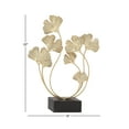 thumbnail image 4 of 18" x 22" Gold Metal Curved Floral Sculpture, by DecMode, 4 of 15