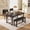 black, variant on Dining Table Set for 4, 5 Piece Kitchen Table Set with Upholstered Bench and 2 Chairs, Rectangular Dining Room Table Set for Small Space, Apartment, Studio