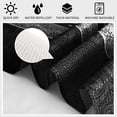 thumbnail image 3 of Black and White Farmhouse Shower Curtain Set with Hooks Black Moroccan Shower Curtain for Bathroom Antique Floral Elegant Paisley Shower Curtain Boho Bath Curtain Water Repellent Washable 72x72 Inch, 3 of 6