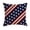 D004- Clear (Flag D), variant on Decorative Throw Pillow Covers, 4Th of July Pillow, 4Th of July Home Decor, Throw Pillow Covers for Couch, 18X18 Inch Diagonal Stars Stripes American Flag Linen Pillow Slip for