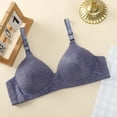 thumbnail image 5 of LIIPEE Women Bras Solid Color Plus Size Full Coverage Underwire Bralette Seamless Push Up Bralette Bra Woman Handsome Birthday Wedding Weekend Bras,Blue,42, 5 of 5