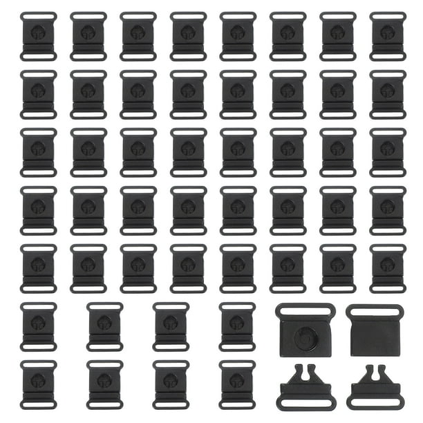 Hebillas de seguridad de liberación rápida de plástico Uxcell para collares de gato y perro de 3/8 pulgadas