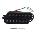 thumbnail image 3 of Fiocias Guitar Pickup 7 String Electric Guitar Humbucker Pickup Double Coil Prewired Circuit Pickup Accessory Pp Material Suitable for Concert Use DIY Customization Black Silver 50mm, 3 of 8