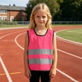 thumbnail image 6 of Trikvn Kids Reflective Safety Vest High Visibility Breathable Mesh Lightweight Waistcoat with Hook and Loop Closure for Cycling Walking Running Outdoor Crossing Guard, 6 of 9