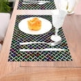 thumbnail image 5 of XMXY Woven Placemats Set of 4 PCS, Geometric Colorful Pattern Table Mats Washable Heat Resistant Placemats, 5 of 6