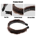thumbnail image 3 of 1 pieza de 1.65 pulgadas de ancho, cabello sintético, diadema trenzada, aro para el cabello para mujeres y niñas, marrón claro, 3 of 7