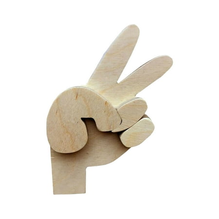 

Gesture-Shaped Hook Wooden Fashionable Wall-mounted Coat Rack