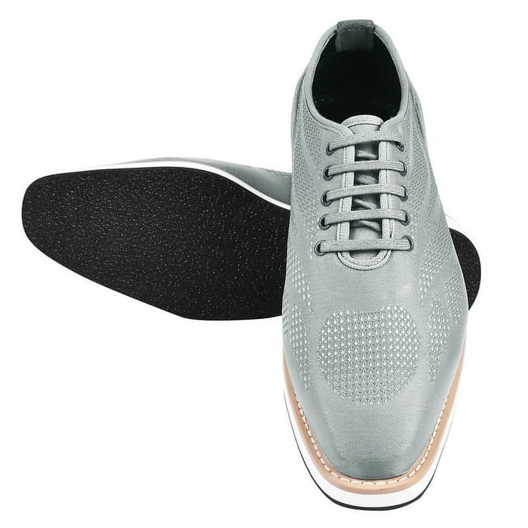 LIBERTYZENO Mens Textile And Suede Leather Lace-Up Casual 