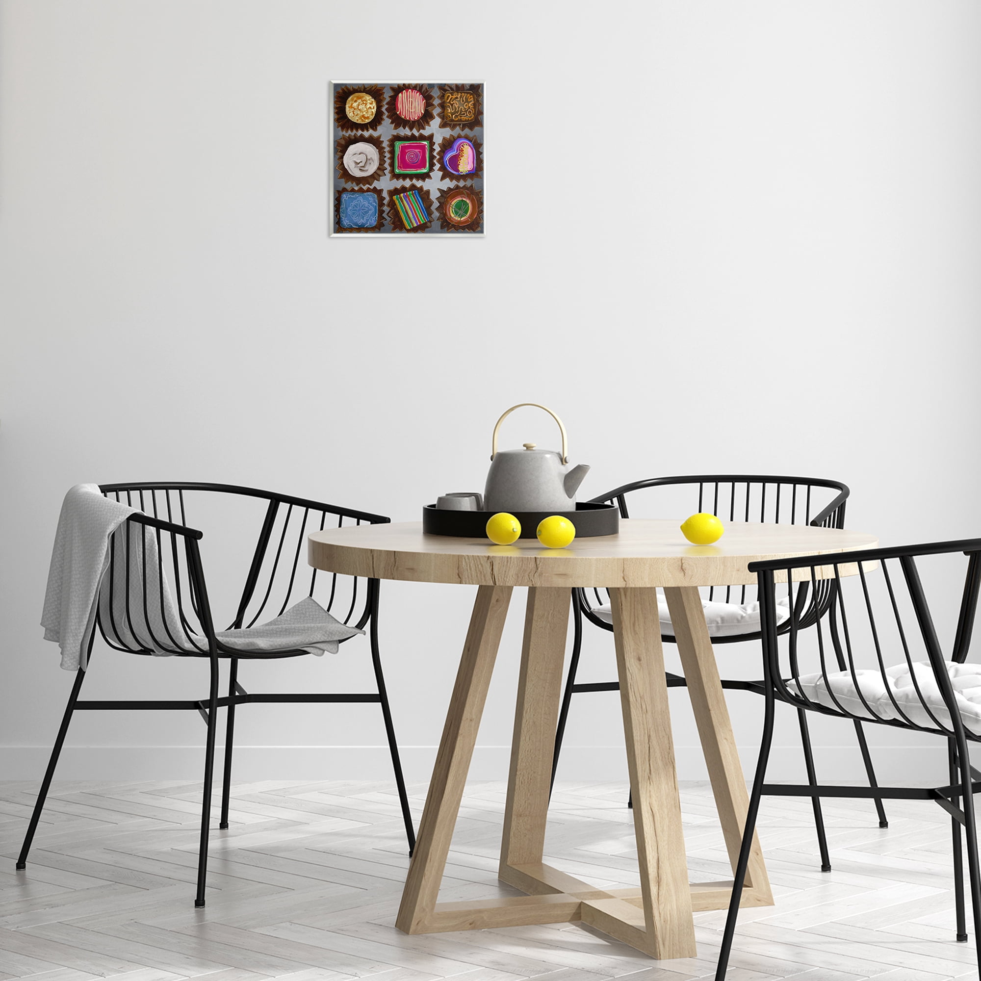 Stupell Industries Mixed Chocolate Pieces Food & Beverage Painting Unframed Art Print Wall Art, 12 x 12