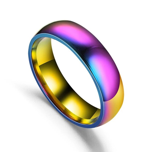 Anillos de acero inoxidable de cristal para hombres y mujeres, banda de boda, grabado personalizado, nombre, encanto, regalo, amante, Color dorado
