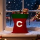 thumbnail image 5 of Bolsa de Almacenamiento Del Árbol de Navidad Bolsa de Regalo de Navidad de 26 Cartas 12.2x14.96In Rojo Poliéster con Cordón Bolsas de Regalo de Navidad, 5 of 6