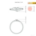 thumbnail image 6 of ANGARA Natural Diamond Heart Promise Ring in 14K White Gold for Women (Size-3.1mm | Color-H | Clarity-SI2) | April Birthstone, Birthday, Anniversary, Jewelry Gift for Women | Natural Diamond Ring, 6 of 10