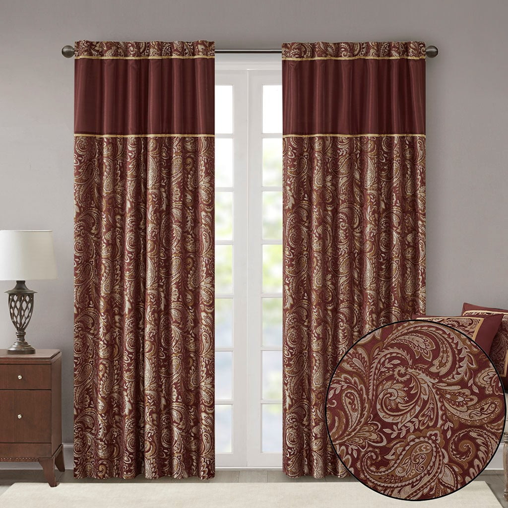Jacquard Curtain Panel Pair (2 Pcs Window Panels)