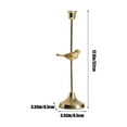 thumbnail image 3 of Elegant Bird Candle Holders - Metal Candlestick Set for Weddings, Christmas Parties, and Dining Table Decor - Gold, Various Sizes (9.45-12.6 inches), 3 of 6