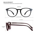 thumbnail image 4 of LAMBBAA Blue Light Blocking Glasses 3 Pack Computer Game Glasses Square Frame for Men Women Anti Eyestrain UV Filter(2 Black+Dark Red), 4 of 5
