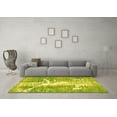 thumbnail image 3 of Ahgly Company Machine Washable Indoor Rectangle Abstract Yellow Modern Area Rugs, 4' x 6', 3 of 4