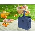 thumbnail image 5 of Unique Bargains Insulated Bag Lunch Bag Reusable Cooler Bag Navy Blue, 5 of 6