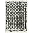Well Woven Cabana Agata 5'3" x 7'3" Tribal Geometric Shag Black Area