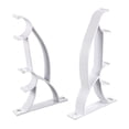 thumbnail image 1 of Soporte de pared para barra de cortina Doble Unique Bargains 1 pulgada 25 mm Blanco 2 piezas, 1 of 2