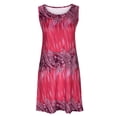 thumbnail image 4 of SMihono Robe Bohème d'Été pour Femmes Grande Taille Robe Débardeur Décontractée Sans Manches de Printemps/été pour Femmes Robe Ample à Col Rond, 4 of 7