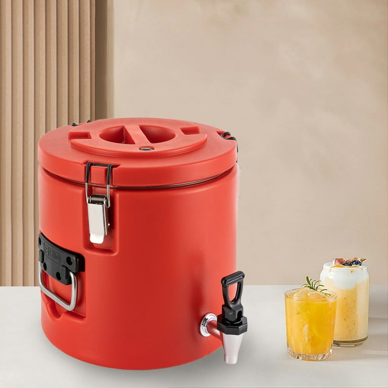 Prep & Savour 10L Portable Insulated Beverage Dispenser Cold & Hot Drink Tea  Water Container