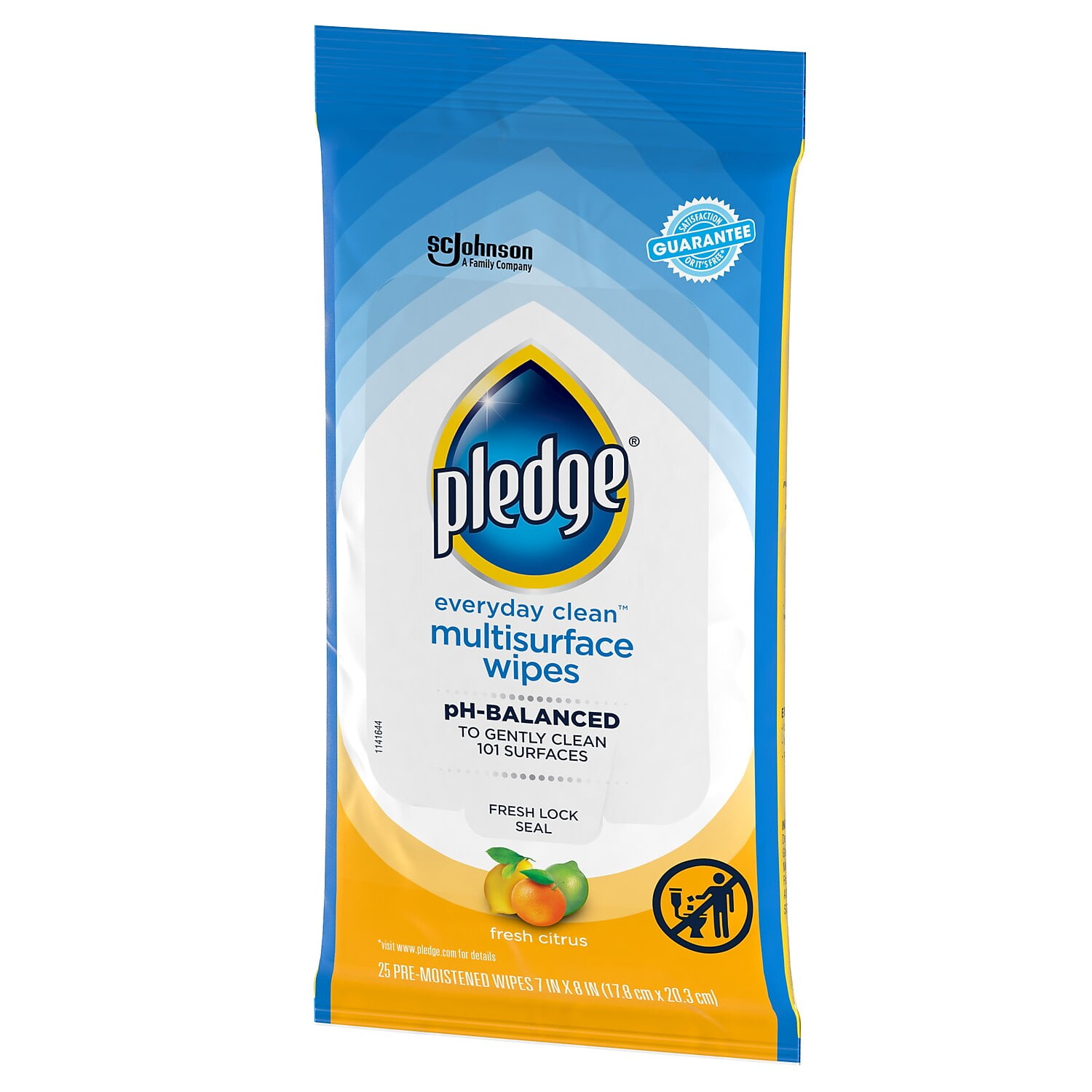 Pledge No Scent Multi-Surface Cleaner Wipes 25 ct - Ace Hardware