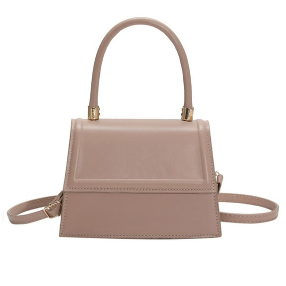 One-shoulder bag artificial leather crossbody bag suitable for ladies' daily travel and dating-Dark khaki