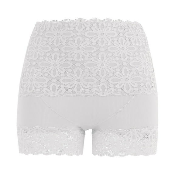 BLVB Women's Lace Underwear High Waist Boyshorts Panties for Women Soft Stretch Ladies Briefs