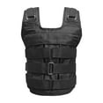 thumbnail image 3 of VONKY Adjustable Weighted Vest Workout Heavy Duty 110LB hold Weights Vest Weight Not Included Can Black Can hold 110LB, 3 of 6
