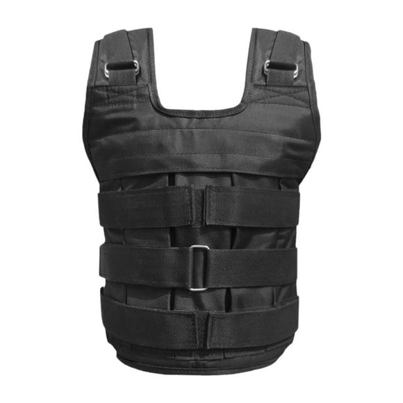 Chaleco lastrado ajustable, chaleco de carga de peso, chaleco de peso corporal para entrenamiento con peso Puede contener 110 libras