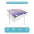 thumbnail image 5 of Quilts Full Size, Purple Lavender Soft Comforter Bedding Set for Bed, Spring Country Oil Painting Butterfly Flower Lightweight Quilted Bedspread with Pillow Cover(2 Pieces) for All Season, 78x90 Inch, 5 of 6