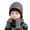 Grey, variant on Zando 3Pcs Kids Winter Hat Gloves Scarf Set Beanie Hat with Fleece Lined Circle Scarf Touch Screen Mittens
