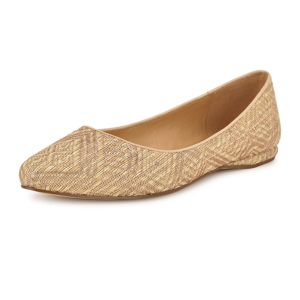 Flats Nine West Speakup Natural Claro Oro Rosa 9