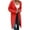 C-Red385, variant on DHFJKG Women Knit Long Cardigan Sweater Knee-Length Solid Color Open Front Long Sleeve Drop Shoulder With Pocket Coat Fall Winter Soft Cozy Coat