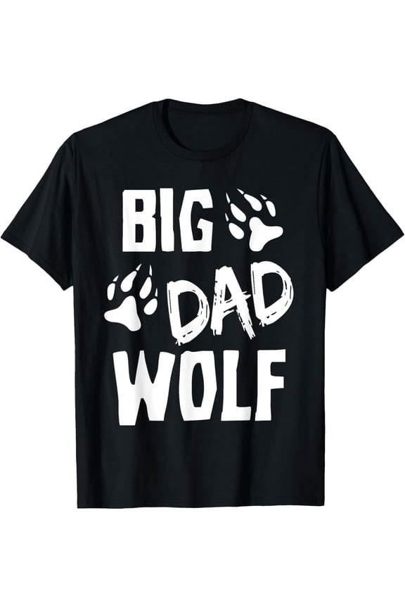 Halloween Shirt Dad Men Funny Costume Daddy Big Dad Wolf T-Shirt