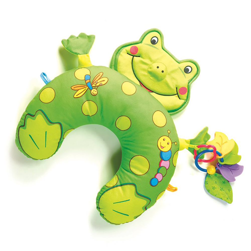 Tiny Love Frog Tummy Time Fun Play Mat and Pillow with Stand Alone Mirror, Green - image 2 of 2