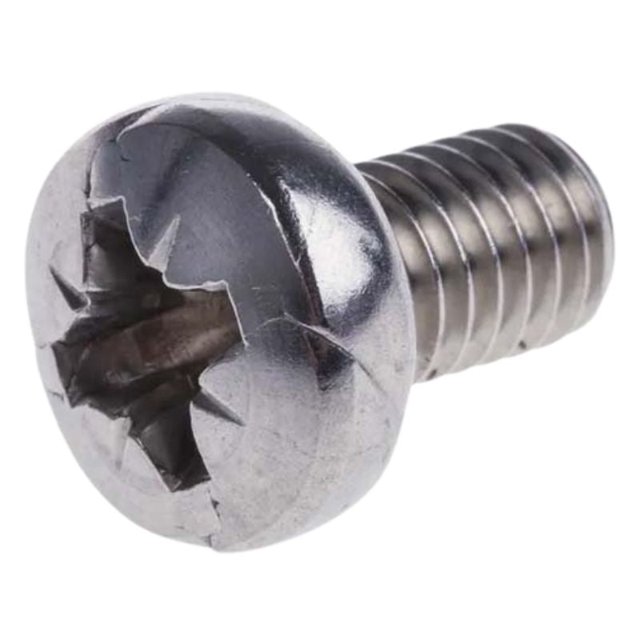 MPZCM0512S1 - Vis Métal Métrique M5X12MM POZI Fromage Tête MS A2 Inoxydable (4 pcs/pkg)