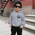 thumbnail image 2 of IWRICH Boy's Hoodies Long Sleeve Letter Graphic Hoodies Sweatshirts Pullover Cute Clothes,Size 2-14 Years Grey 130, 2 of 9
