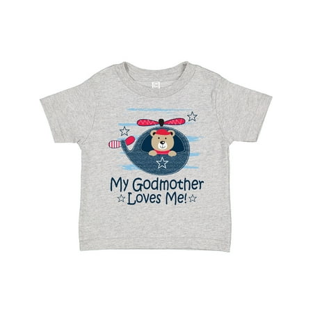 

Inktastic My Godmother Loves Me Boys Gift Toddler Boy Girl T-Shirt